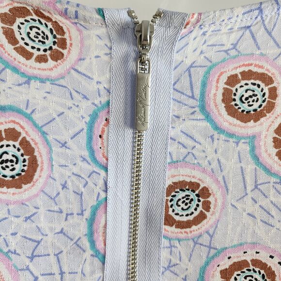 Melissa McCarthy Seven7 Womens Blouse Size 1X Cold Shoulder Flutter Tassel Trim - Picture 8 of 11